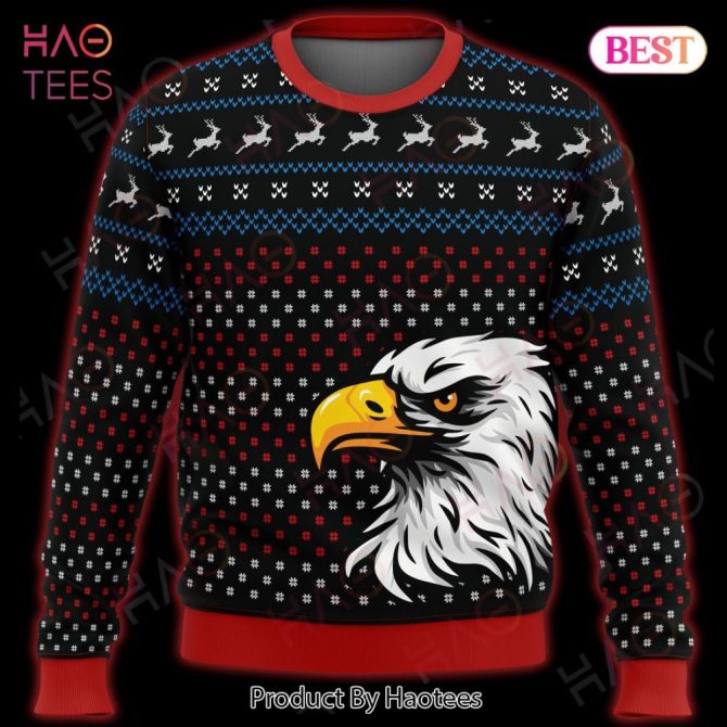 Bold Eagle Ugly Christmas Sweater – Festive Knit For Holiday Cheer