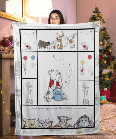 Cozy Winnie The Pooh Blanket - Soft, Comfy, Perfect Gift For Kids & Disney Lovers