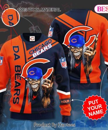 Personalized Chicago Bears Custom Ugly Christmas Sweater