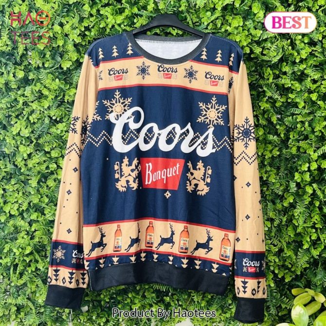 Coors Banquet Holiday Sweater - Festive Design, Perfect Gift For Beer Lovers! - Image 3