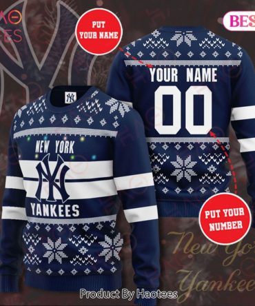 Personalized New Yord Yankees Christmas Ugly Christmas Sweater