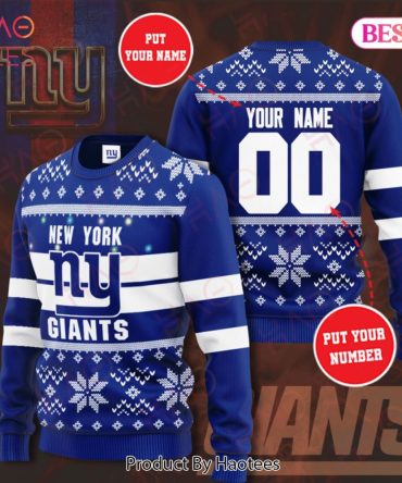 Personalized Nyg Christmas Ugly Christmas Sweater