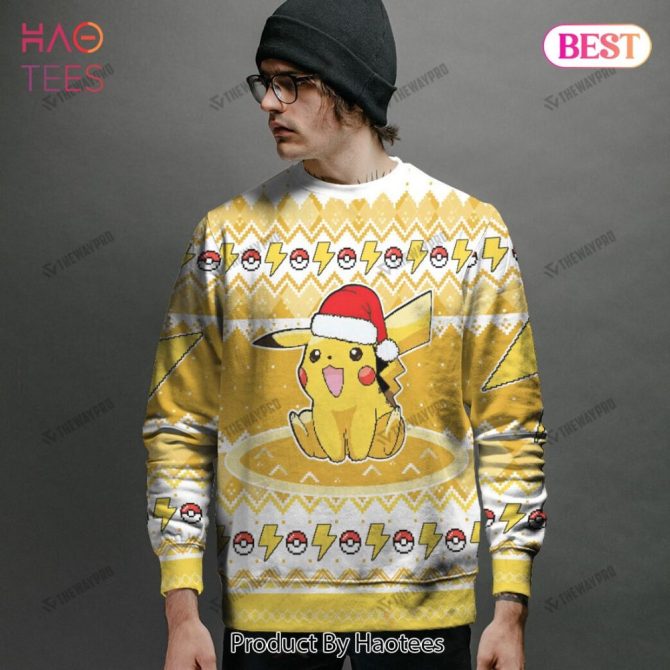 Customizable Pikachu Christmas Sweater - Add Your Name, Perfect Gift! - Image 2