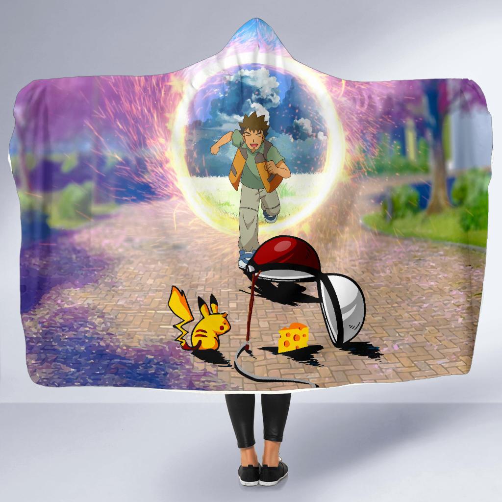 Pikachu Kidnap Pokemon Hooded Blanket - Image 5