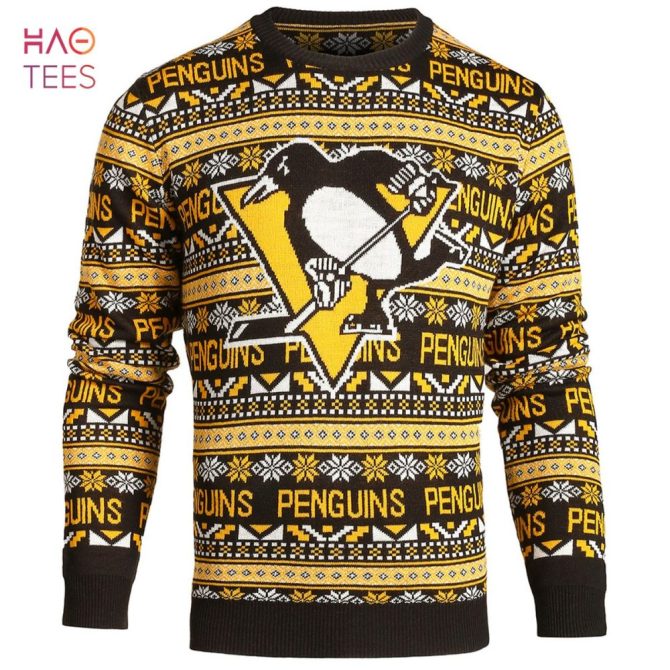 Best Pittsburgh Penguins Nhl Aztec Ugly Crew Neck Ugly Christmas Sweaters By Forever Collectibles
