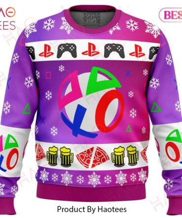 Colorful Gamer Christmas Sweater - Playful Holiday Wear For Gaming Fans