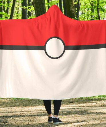 Pokemon Ball Hooded Blanket
