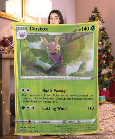 Pokemon Dustox Pokemon Card Blanket
