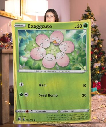 Pokemon Exeggcute Pokemon Card Blanket
