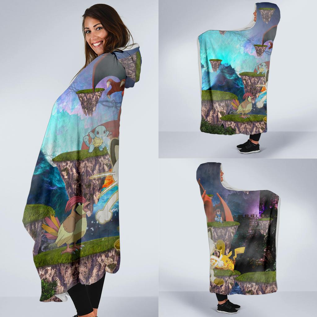 Pokemon Floating Hills Hooded Blanket - Image 2