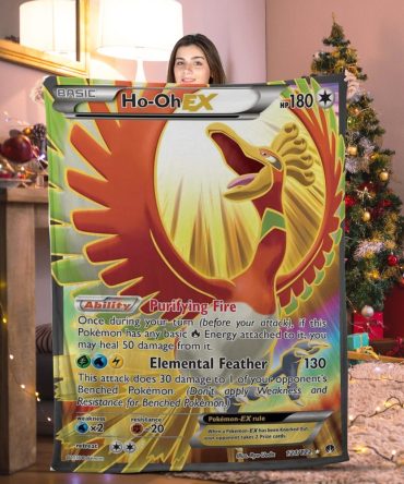 Pokemon Ho-Oh Ex Pokemon Card Blanket