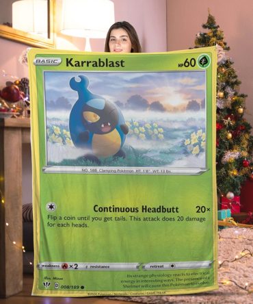 Pokemon Karrablast Pokemon Card Blanket