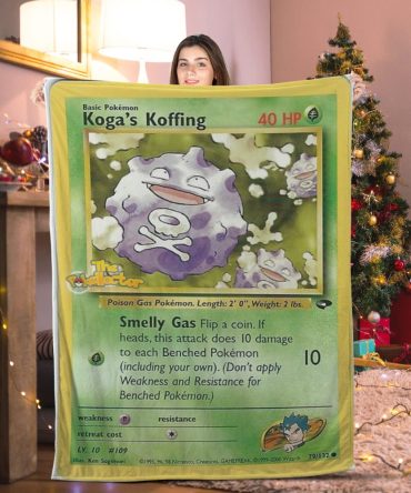 Pokemon Koga'S Koffing Pokemon Card Blanket