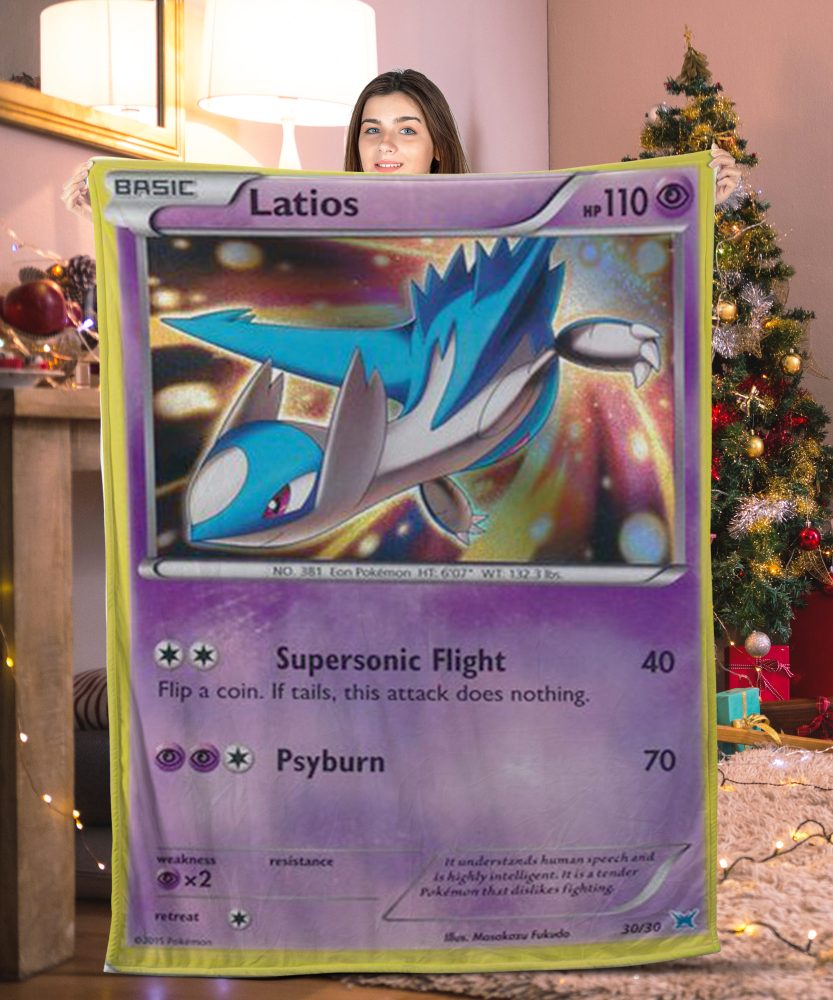 Pokemon Latios Pokemon Card Blanket