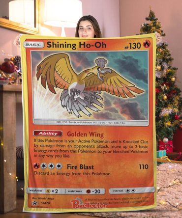 Cozy Shining Ho-Oh Blanket - Perfect Gift For Pokémon Fans!