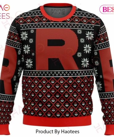 Cozy Holiday Sweater With Bold 'R' Design – Festive & Stylish Knitwear For Winter