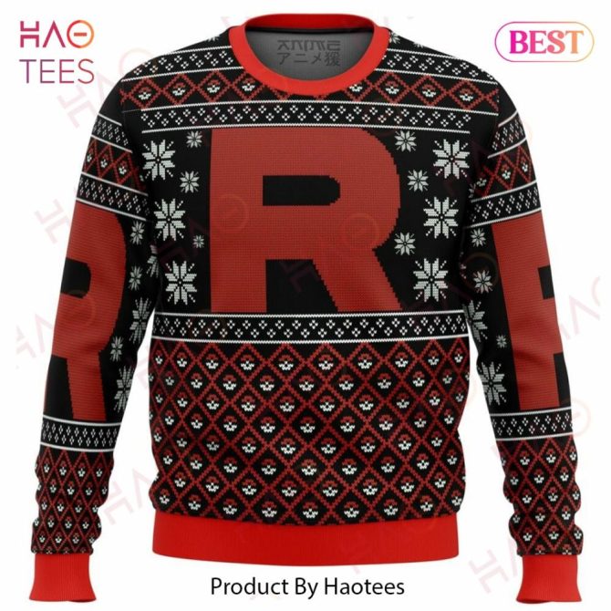 Cozy Holiday Sweater With Bold 'R' Design – Festive & Stylish Knitwear For Winter