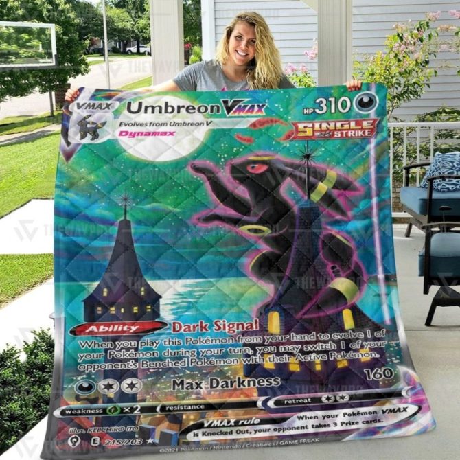 Cozy Umbreon Vmax Blanket - Soft, Vibrant Pokémon Design For Fans - Image 3