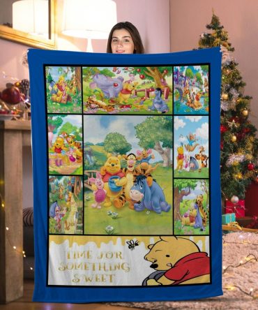 Cozy Winnie The Pooh Blanket - Warm, Soft & Perfect For Kids' Bedrooms Or Gifts!