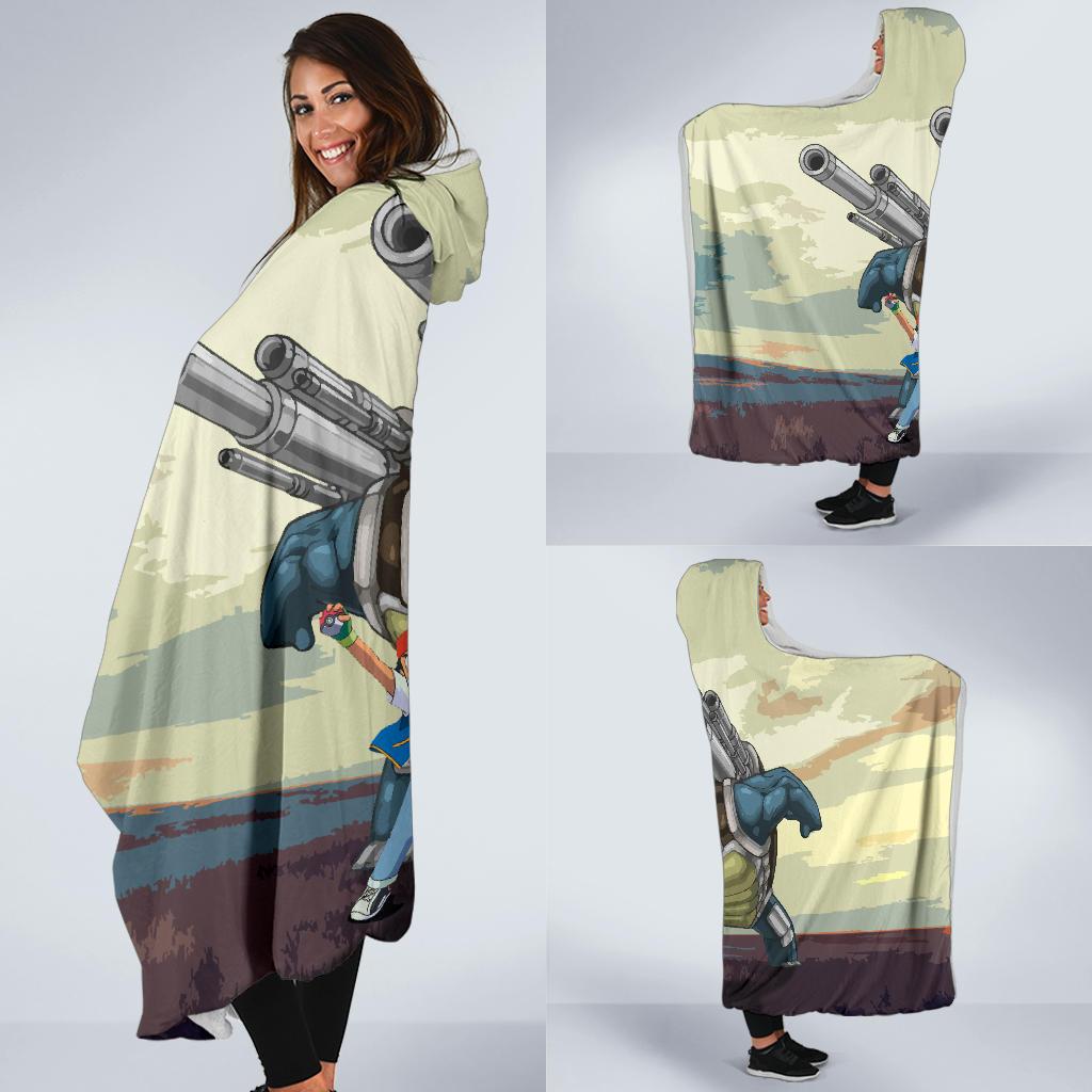 Power Blastoise Pokemon Hooded Blanket - Image 2