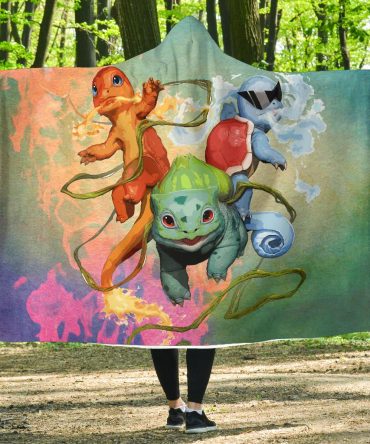 Power Pokemon Attack Hooded Blanket