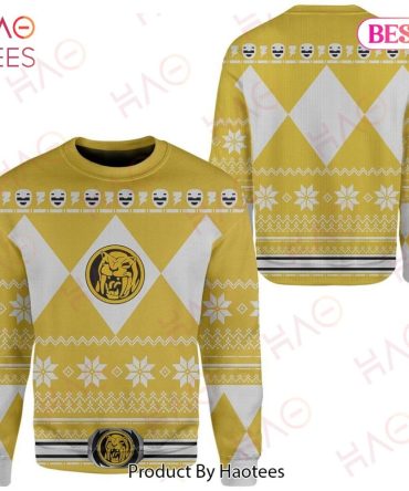 Bold Yellow Geometric Sweater - Cozy Winter Wear With Stylish Pattern , Limited Edition