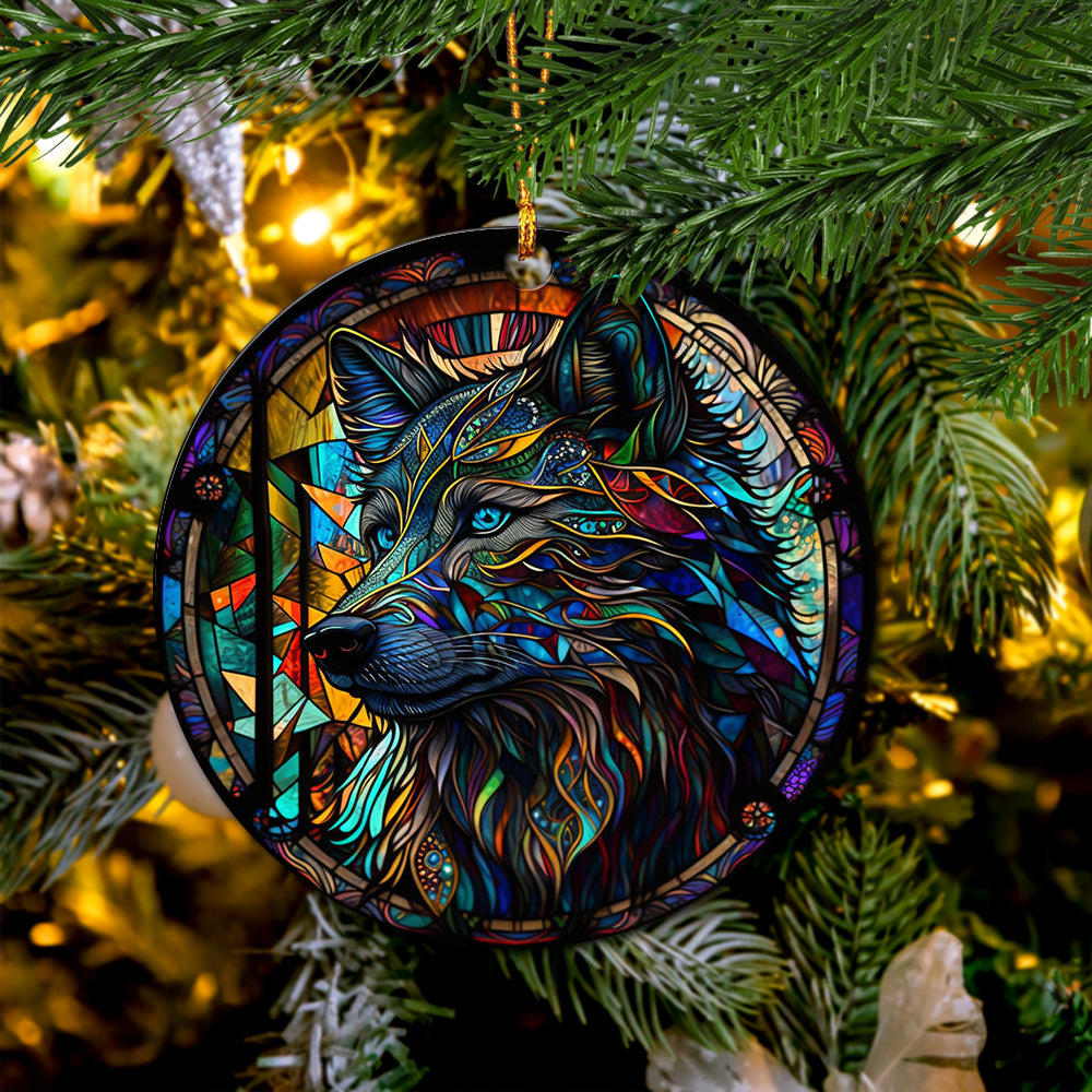 Wolf Ceramic Ceramic Ornament Perfect Gift For Holiday - Image 3