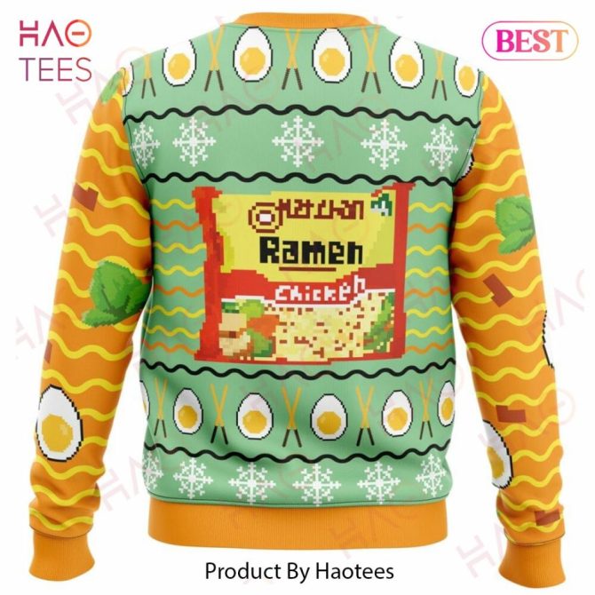 Cozy Ramen Bowl Pixel Art Sweater – Fun & Trendy Unisex Design For Food Lovers - Image 3