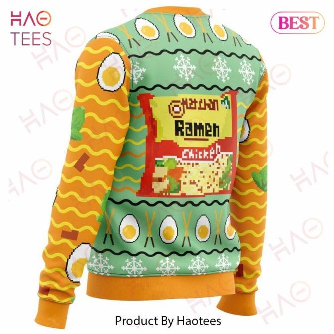 Cozy Ramen Bowl Pixel Art Sweater – Fun & Trendy Unisex Design For Food Lovers - Image 4