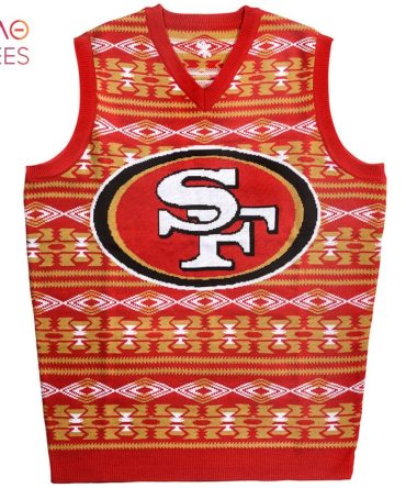 Best San Francisco 49Ers Aztec Nfl Ugly Christmas Sweater Vest