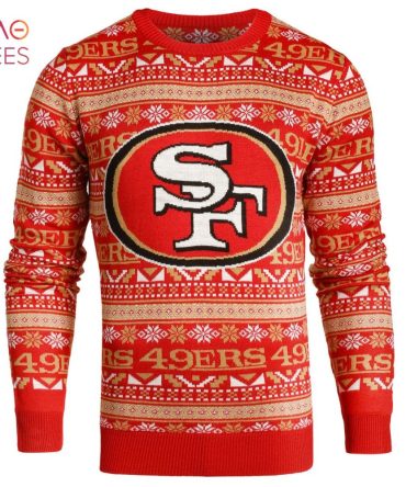 Best San Francisco 49Ers Aztec Print Ugly Crew Neck Ugly Christmas Sweater Small