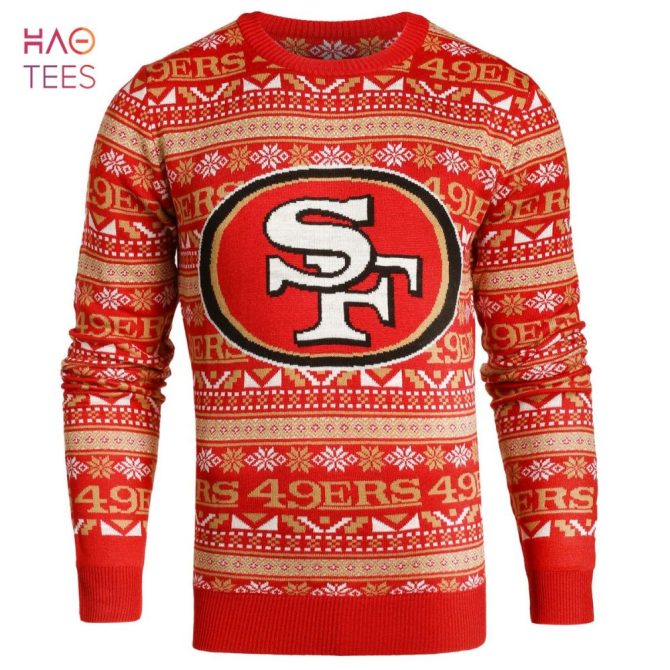 Best San Francisco 49Ers Aztec Print Ugly Crew Neck Ugly Christmas Sweater Small