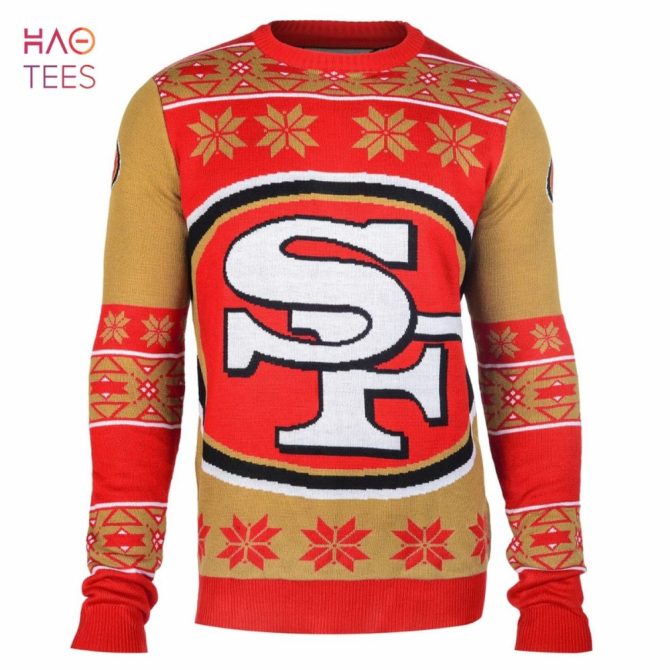 Best San Francisco 49Ers Big Logo Nfl Ugly Christmas Sweater