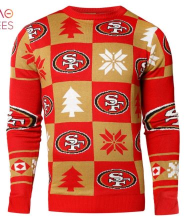 Best San Francisco 49Ers Nfl Repeat Patches Holiday Ugly Christmas Sweater
