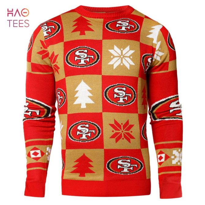 Best San Francisco 49Ers Nfl Repeat Patches Holiday Ugly Christmas Sweater