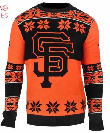 Best San Francisco Baseball Big Logo Ugly Christmas Sweater