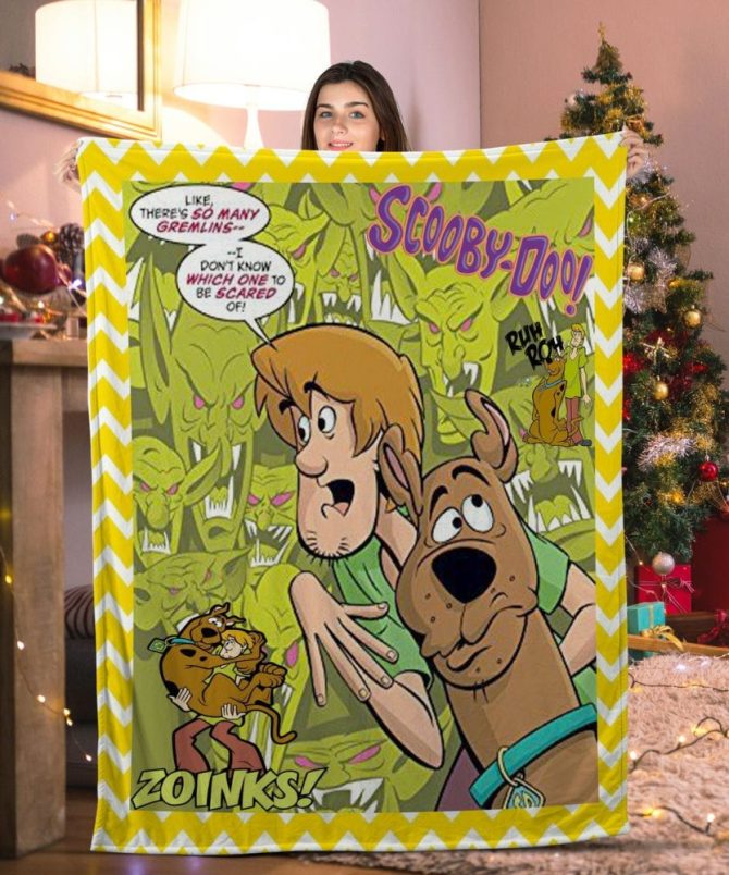 Cozy Scooby-Doo Fleece Blanket – Fun Cartoon Design For Kids & Fans!