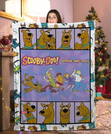 Cozy Scooby-Doo Fleece Blanket - Fun Cartoon Design For Kids & Fans
