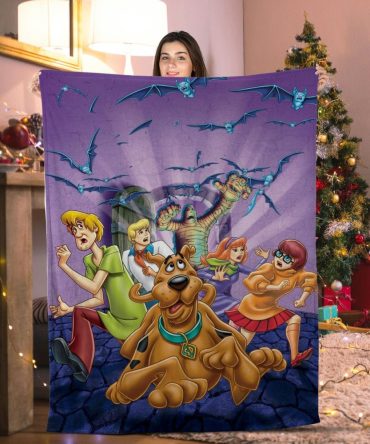 Cozy Scooby-Doo Mystery Blanket - Perfect Gift For Kids & Fans, Soft & Warm Throw