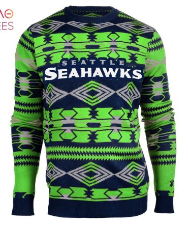 Best Seattle Seahawks Aztec Nfl Ugly Crew Neck Ugly Christmas Sweater