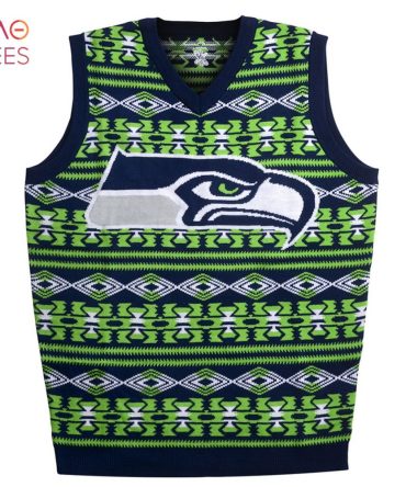 Best Seattle Seahawks Aztec Nfl Ugly Christmas Sweater Vest