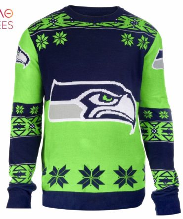 Best Seattle Seahawks Big Logo Nfl Ugly Christmas Sweater
