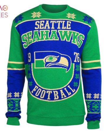 Best Seattle Seahawks Cotton Retro Ugly Christmas Sweater