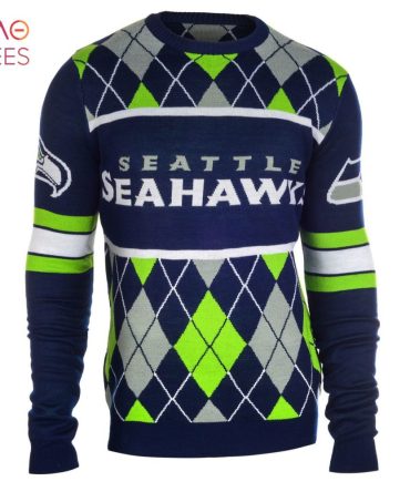 Best Seattle Seahawks Exclusive Nfl Argyle Ugly Christmas Sweater