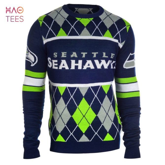 Best Seattle Seahawks Exclusive Nfl Argyle Ugly Christmas Sweater
