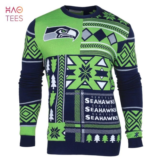 Best Seattle Seahawks Patches Nfl Ugly Christmas Sweater