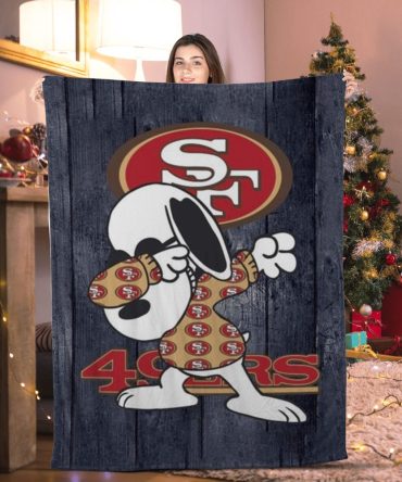 Cozy San Francisco 49Ers Snoopy Blanket – Perfect Gift For Nfl Fans!