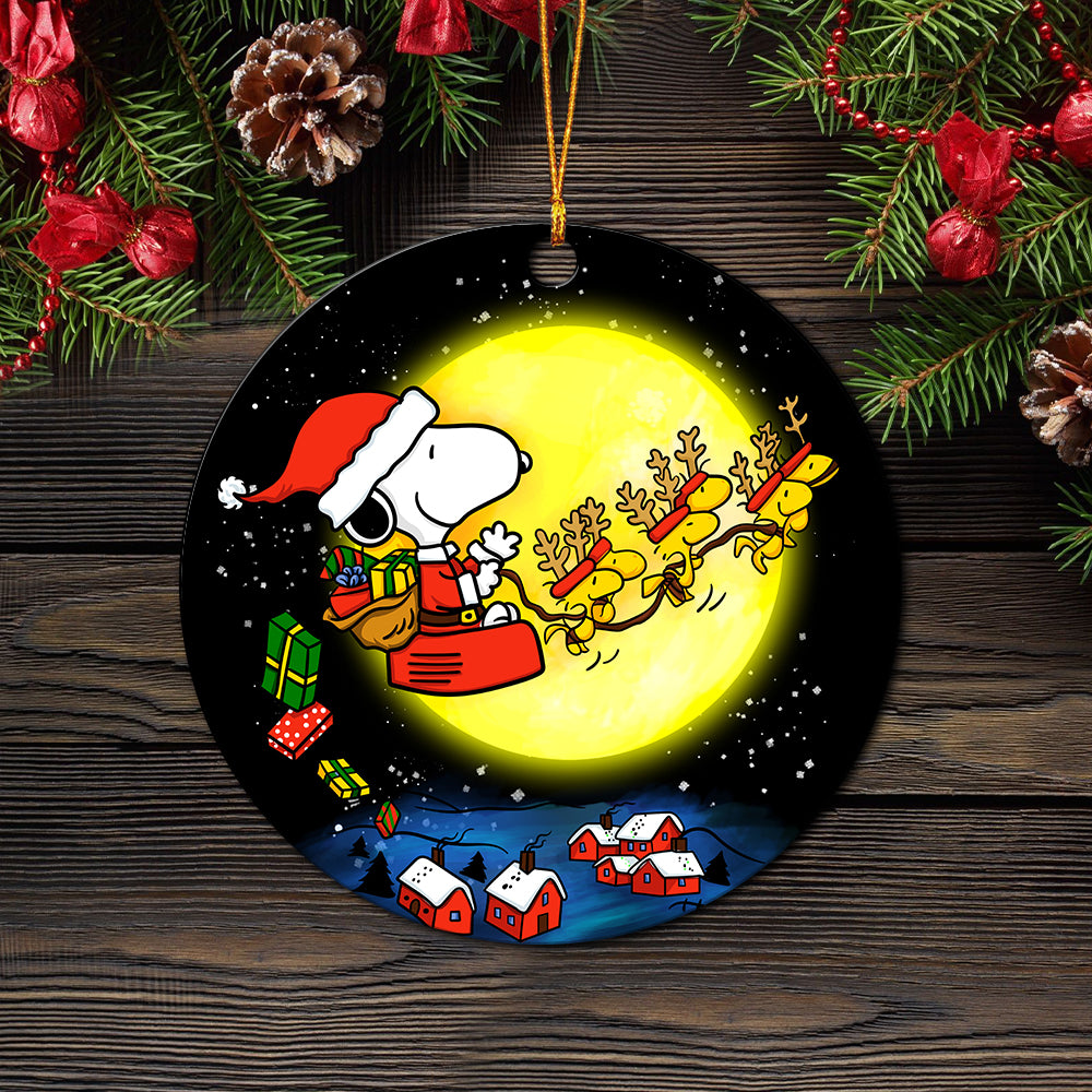 Snoopy Christmas Ceramic Ornament Perfect Gift For Holiday - Image 2