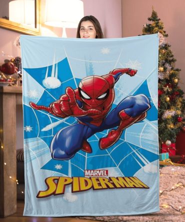 Cozy Marvel Spider-Man Fleece Blanket - Perfect Gift For Kids & Fans
