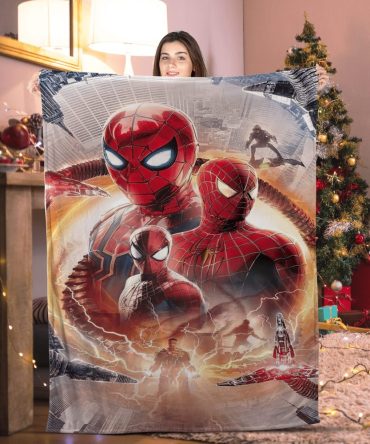 Cozy Spider-Man Fleece Blanket – Perfect Gift For Marvel Fans & Movie Nights